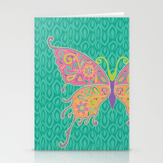 Butterflies Are Free To Fly... Stationery Cards