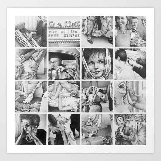 before the big, deep, dark sleep Art Print