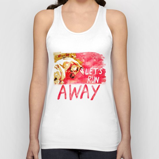 Let's Run Away Horse Unisex Tank Top