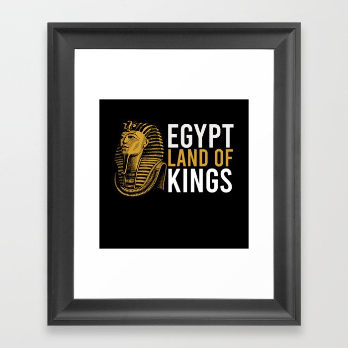 Egypt Land Of Kings Hieroglyphics Framed Art Print