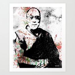 Dalai Lama-Watercolor Art Print