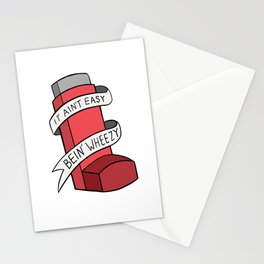 It Ain't Easy Bein' Wheezy (Red) Stationery Card