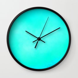 Light turquoise blue Wall Clock
