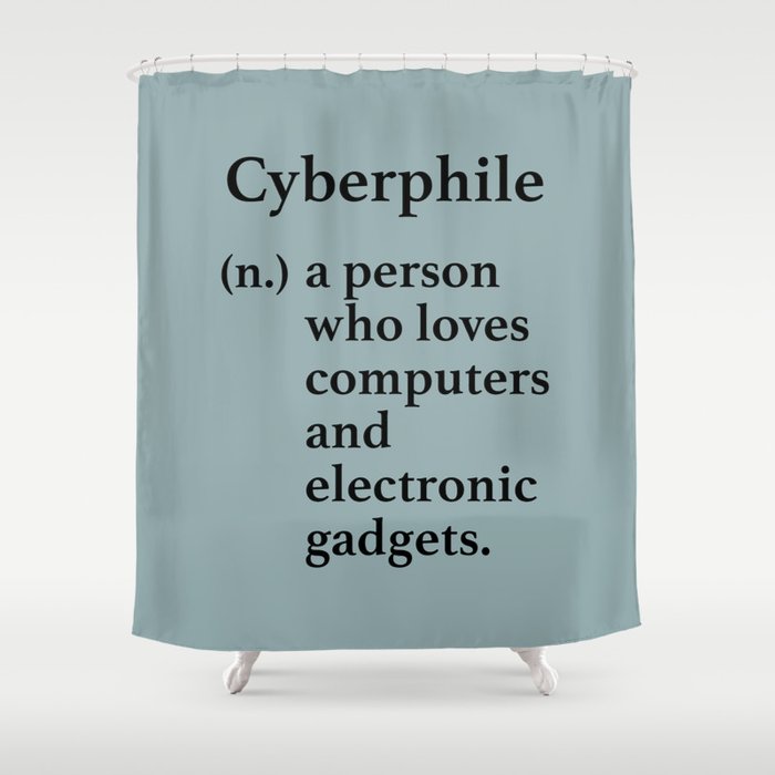 Cyberphile Shower Curtain