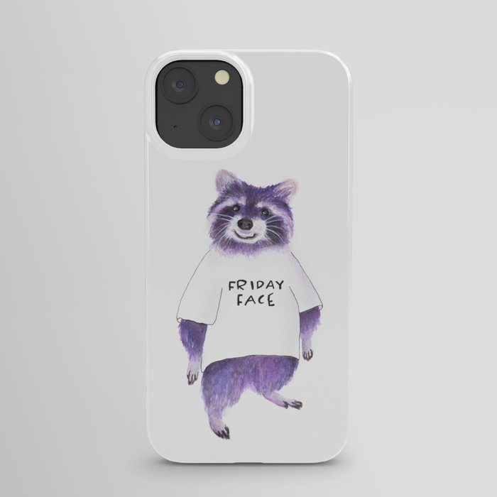 Friday Face Raccoon iPhone Case