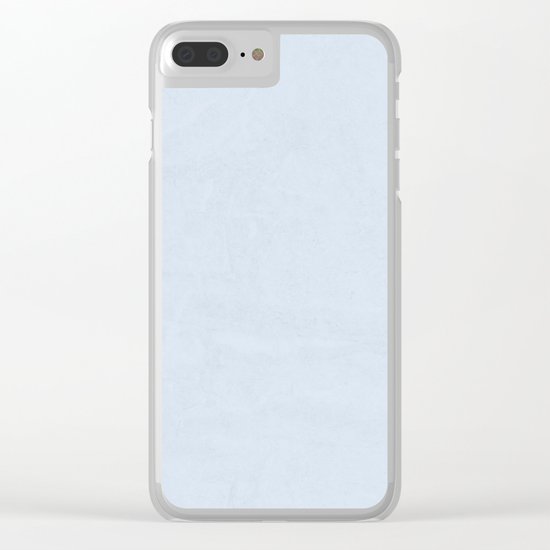 Simply Sky Blue Clear iPhone Case