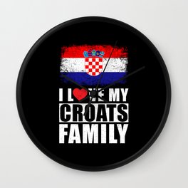 Croats Family Wall Clock