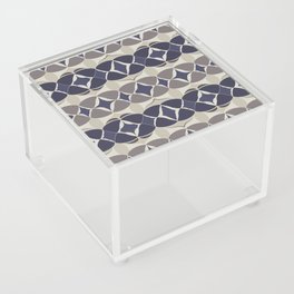 Modern abstract big weave pattern - Blue Acrylic Box