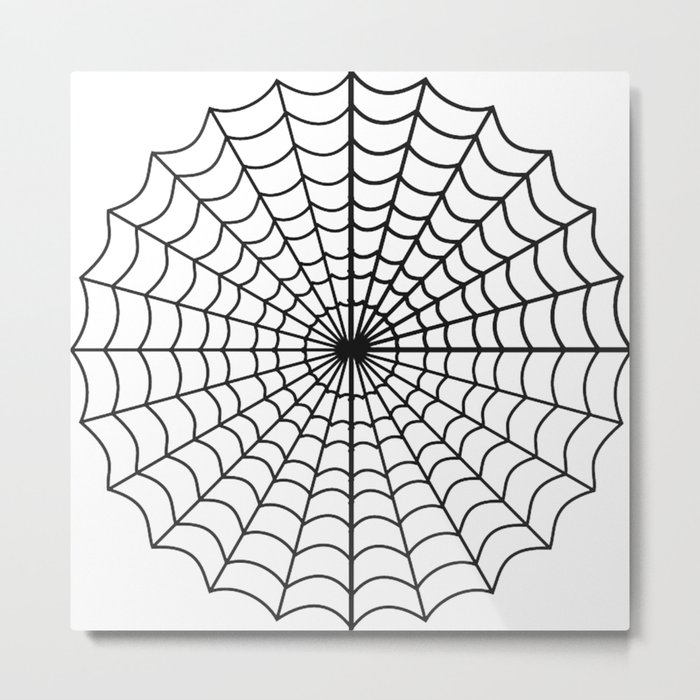 Spider Web Metal Print