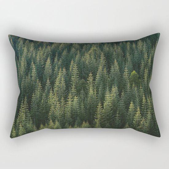 Evergreen #woods Rectangular Pillow