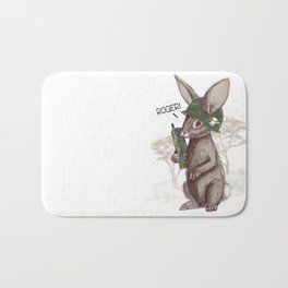 Roger Rabbit Bath Mat | Graphic Design, Animal, Funny, Illustration 