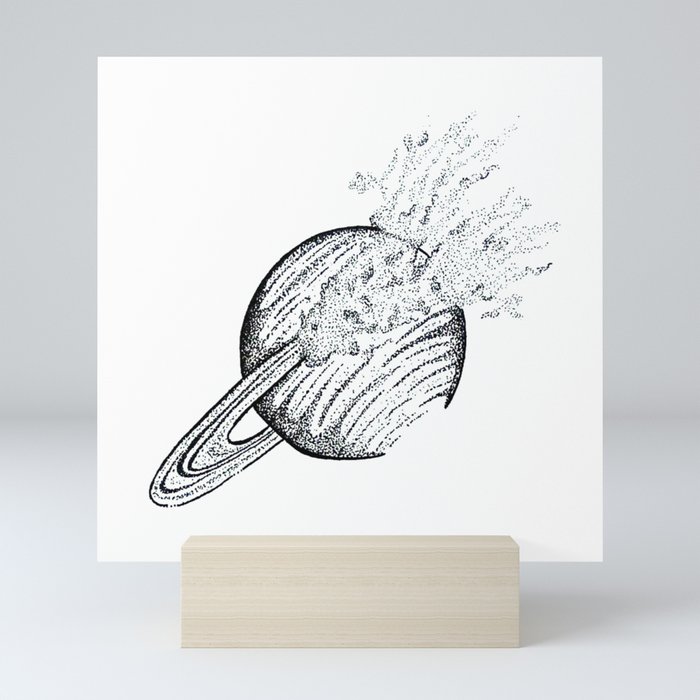 Dear Saturn Mini Art Print