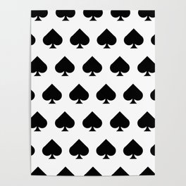 Spades (Card symbols) (pattern) Poster
