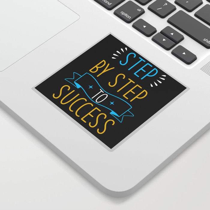 Step by Step to Success Sticker