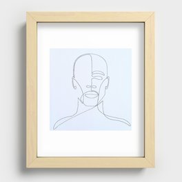 Line Art Portrait II Recessed Framed Print