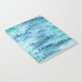 Watercolor Foggy Forest Notebook