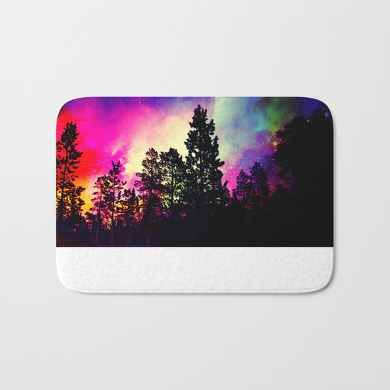 Nebula forest Bath Mat