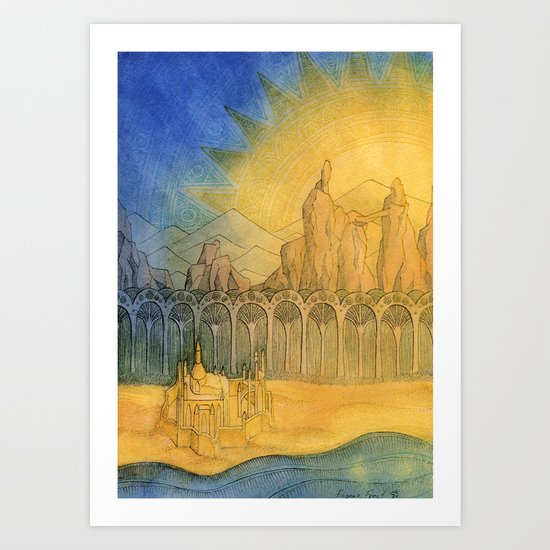Sand Castle Art Print