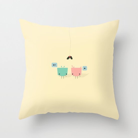 She & He Throw Pillow