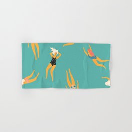 Swimming Girls Hand & Bath Towel