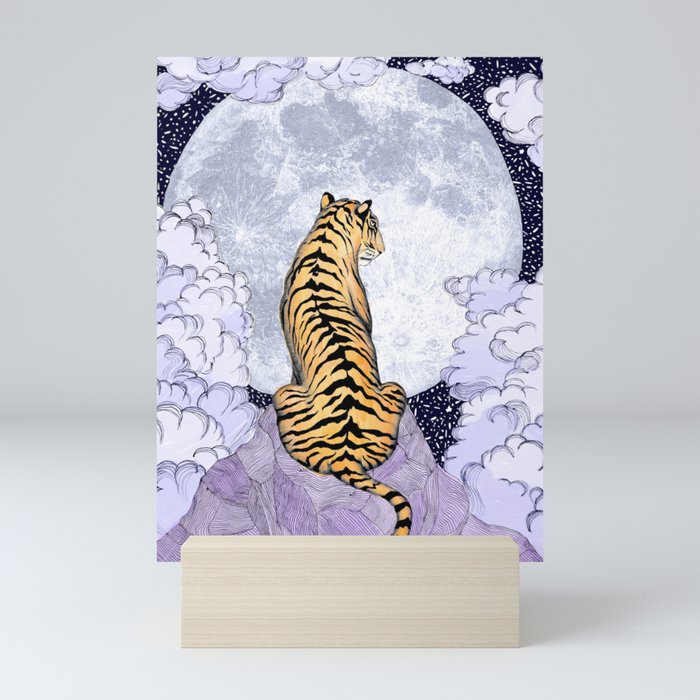 Tiger Moon | Colour Version Mini Art Print