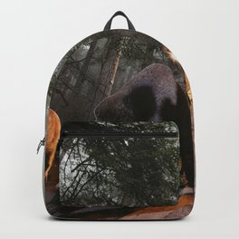 Forest roads Backpack | Forest, Trufflehunt, Bore, Streets, Collage, Snuffling, Paper, Pigs, Woods 