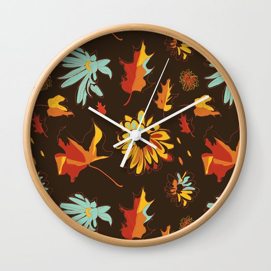Fall/Autumn Wall Clock