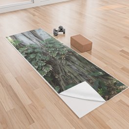 Overgrown Tropical Woodland Yoga Towel