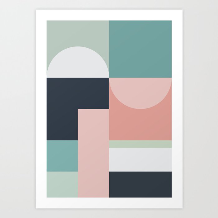 Abstract Geometric 06 Art Print By Theoldartstudio Society6
