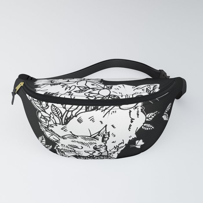 Cats in black Fanny Pack
