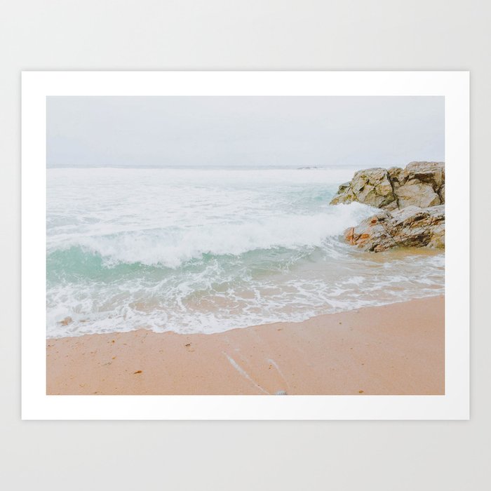 summer beach ix / carmel, california Art Print