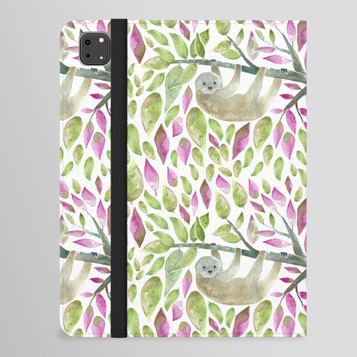 Sloth Jungle iPad Folio Case