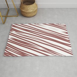  Guava stripes background Area & Throw Rug