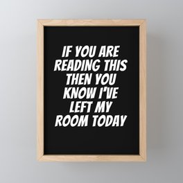 Sarcastic Teenager who loves video games in room Framed Mini Art Print