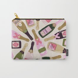 French Champagne Collection – Pink & Green Carry-All Pouch | French, Celebrate, Cheers, Metallic, Girlpower, France, Curated, Party, Feminist, Wine 