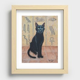 Larry The Egyptian Cat Recessed Framed Print