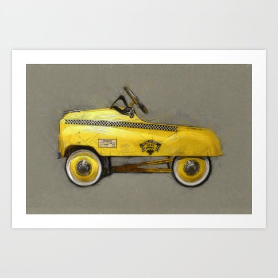 taxi pedal car