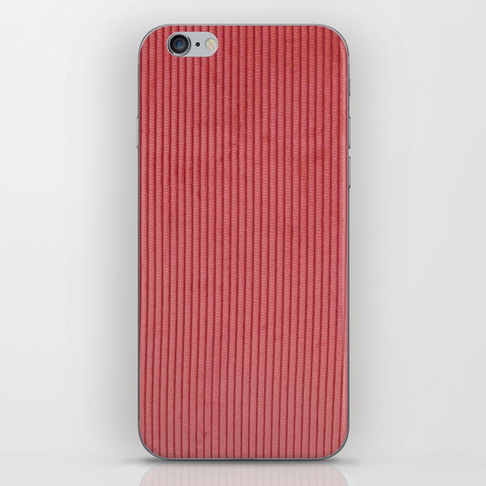 red corduroy iPhone Skin