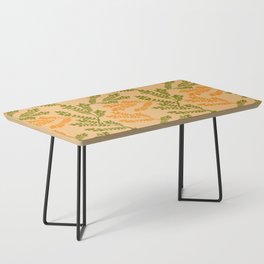 Green and yellow herbs seamless pattern Coffee Table