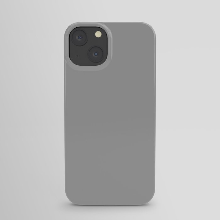 Monochrome Grey 161-161-161 iPhone Case