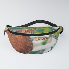 Flying turtle oil painting Fanny Pack