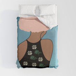 Woman At The Meadow 17 Duvet Cover