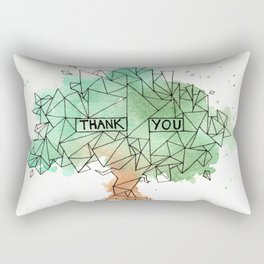 Thank You Tree Rectangular Pillow