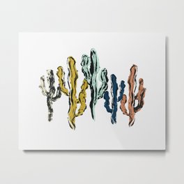 Colorful Cactus - Desert Oasis Metal Print