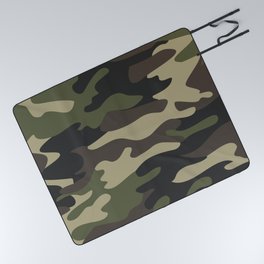 military camouflage-4k Picnic Blanket