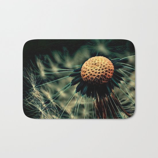 Dying Wish (Eerie Dandelion Flower) Bath Mat