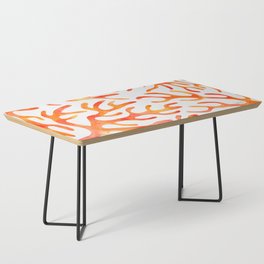 Coral Watercolor - Orange Coffee Table