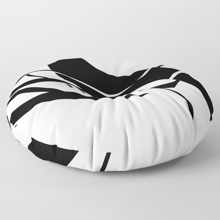 Organic No. 7 Black & White Graphic Art #minimalism #decor #society6 Floor Pillow