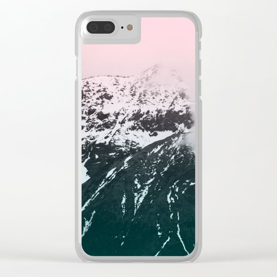 Mountains last forever Clear iPhone Case