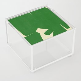 Leftover cut out in green Acrylic Box